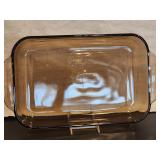 Vintage Pyrex 232-R 2 Qt Brown Baker 11 x 7