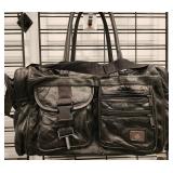 Pioneer Express Leather Patchwork Duffel Bag
