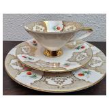Vintage MCM Bavaria 3 Pc. Tea Cup Saucer Plate