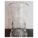 Beautiful Brilliant Cut Vase Floral Design