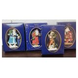 Lot of 4 Collectable Pipka Santa Ornaments