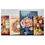 Lot of 4 Hardback Books Flower Arranging Wreaths