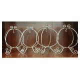 Lot of 4 Silver Ornament Hangers