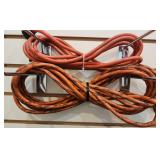 Lot of 2 Orange Extension Cords 12