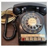 Vintage Black Rotary Dial Multi Line Telephone