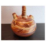 Vintage Mexican Pottery Folk Art Jug - Unmarked