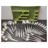 1958 Reed & Barton MCM Stainless 32 Pcs Seascape
