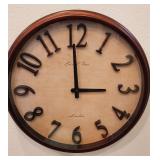 Bristol Time London Wood Look Wall Clock 14"