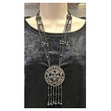 Multi-strand Black Necklace
