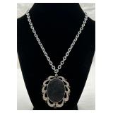 Beautiful Black Cameo on a Chain