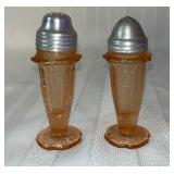 Vintage Jeanette Glass Cherry Blossom Shakers