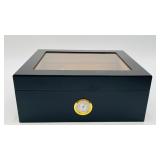 Black Glass-top Humidor