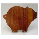 Vintage Old Wood Pig Cutting Board