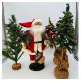 Santa Claus & 3 Trees