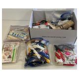 Box of Sewing Supplies