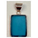 925 Blue Pendant