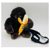 Vintage Gorilla Plush Backpack
