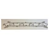 Nice Silver Tone Plate Hanging Rack
