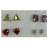 4 Pairs of Fashion Stud Earrings