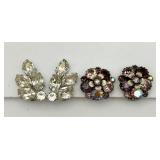 2 Pair of RARE ï¿½Weissï¿½ Ear Clips