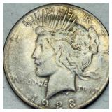 1923-S Peace Dollar 90% Silver