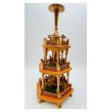 VTG Germany Nativity Carousel Wood Hand Painted