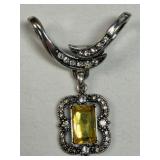 Nice Fashion Pendant w/ Citrine Colored Stone