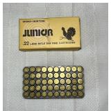 Junior.22 Long Rifle Rim Fire Cartridges