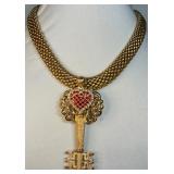 VTG-style Monet ï¿½Popcornï¿½ Chain Necklace