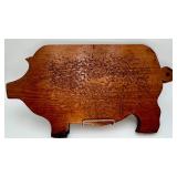 Vintage Old Wood Pig Cutting Board