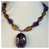 Natural Amethyst Handmade Necklace