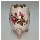 Vintage Napco Floral Egg Footed Vase w/ 22kt