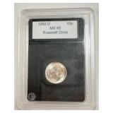1952 D 10C MS 65 Rosevelt Dime