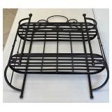 Wrought Iron 2 Tier Hanging Rack