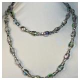 VTG Aurora Borealis Crystal Necklace