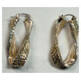 925 Twist Earrings