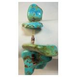 Raw Turquoise Nugget Bracelet
