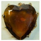 ANTQ Victorian Puffy Heart Pendant