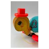 Vintage Fisher-Price Tip Toe Turtle Pull-along Toy