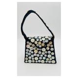Vintage Black Beaded Handbag