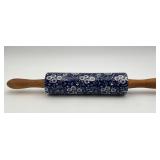 Blue&White Chintz Pattern Ceramic Rolling Pin