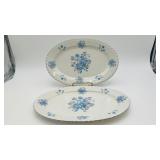 2-Vintage Fine Bohemian China Serving Platters