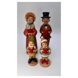 Lot of 4 Family Carolers
