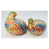 VTG 1960s Toyo Hand-painted Ceramic Quail Figurine