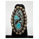 Sterling Silver & Turquoise Ring