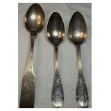 3 Silver-plated Serving Spoons