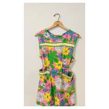 Vintage 1960s-1970s Mod Shift Apron Dress