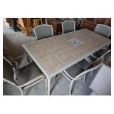 *Tile Top Patio Dining Table w/5 Chairs