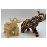2 Elephant Figurines