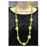 Fun Green Glass Bead Necklace